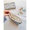 Mini pochette plate Camélia