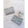 Mini pochette plate Camélia