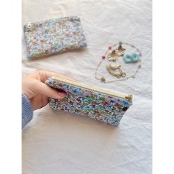 Mini pochette plate Camélia