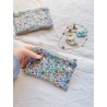 Mini pochette plate Camélia